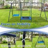 Whisen 4 in 1 Swing Set with Belt Swing, Hammock Swing, Trampolone, Basket Rim for Backyard, Perfect Gift for Kids - Multicolor - 4 of 4