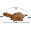 Dual Motor Power Lift Recliner Chair with 8-Point Massage, Lumbar Heating, and Heavy Duty Motion Mechanism - 4 of 4