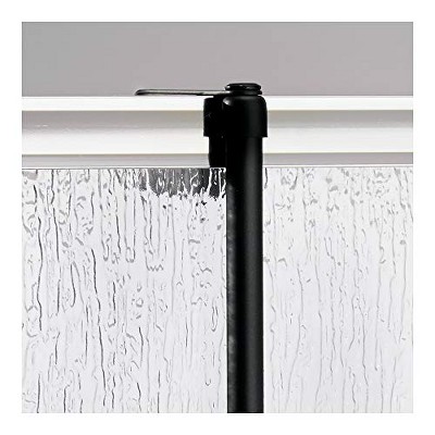 Matte Black Metal Over-the-Door Shower Caddy with Hooks