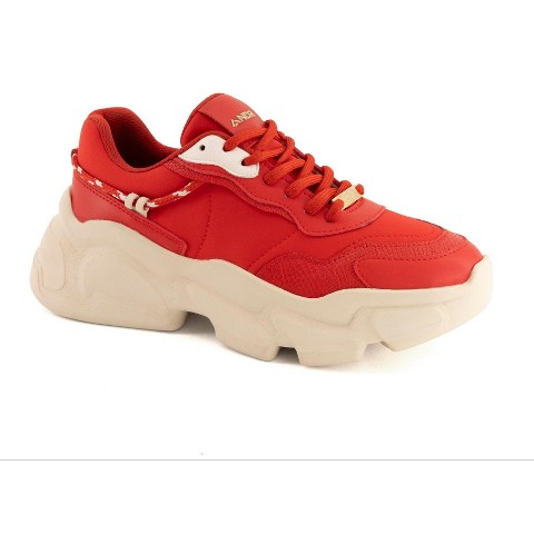 Женские кроссовки Andrea Women's Urban Casual Chunky Sneakers 95920-3907085 Red 6
