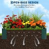 Galvanized Raised Garden Bed Kit w/Cover,Ultimate Raised Beds Extra Deep Metal Planter Raised Beds for Vegetables - 4 of 4