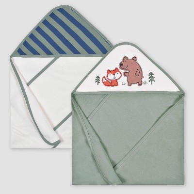 Gerber Baby 2pk Terry Towel - Forest Green