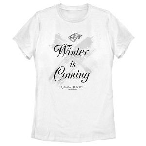 Women's Game of Thrones Winter is Coming Streak T-Shirt - 1 of 4