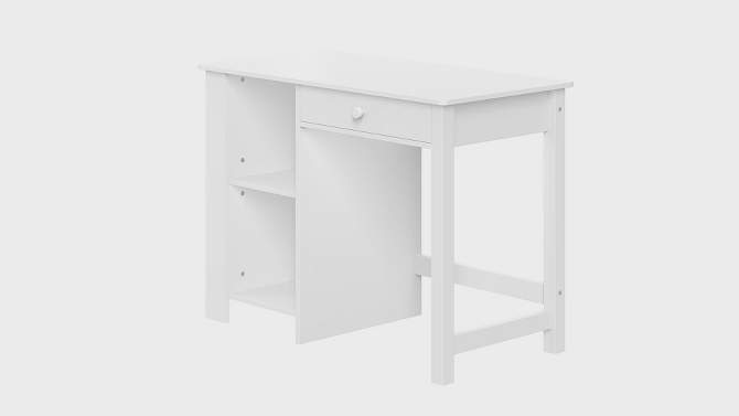 Kids&#39; Desk and Chair Set with Cubbies and Bookracks White - RiverRidge Home, 2 of 14, play video