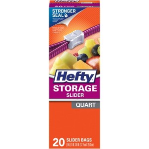 Hefty 1 qt Storage Slider Bag 20 pk - 1 of 1