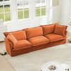 Modular Cloud Chenille 3-Seater Sofa with Removable Covers, Convertible to Sectional/Bed, 300lb Capacity per Seat - 2 of 4