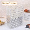 5-Drawer Clear Acrylic Jewelry Organizer with Velvet Lining, Earring Display Holder for Rings & Necklaces, Birthday Gift - 4 of 4