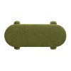 NicBex Modern 49" Storage Bench Oval Accent Stools with Boucle Fabric and Wood Frame for Bedroom and Entryway - 4 of 4