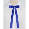 Allegra K Women's Self-Tied Solid Color Ribbon Cosplay Elegant Long Neck Bowties - 2 of 4