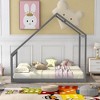 CAVINAS Twin/Full Size Small House Bed Frame,Modern Floor Bed for Kids Room,Bedroom - 2 of 4