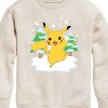 Boys' - Pokémon - Pikachu Snowball Fight-Youth Crew Fleece Sweatshirt Graphic Long Sleeve Fleece Sweatshirt - 2 of 4