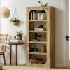 Hommoo 70.8" 5-Tier Wooden Bookcase, Display and Storage Shelves - 2 of 4