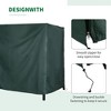 Resenkos Patio Furniture Covers,Outdoor Swing Cover,Outdoor Patio Hammock Porch Swing Cover with UV, Water, Dark Green - 2 of 4