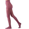 Memoi Women's Textured Cotton Rich Inverted Crochet Fashion Tights - 3 of 4