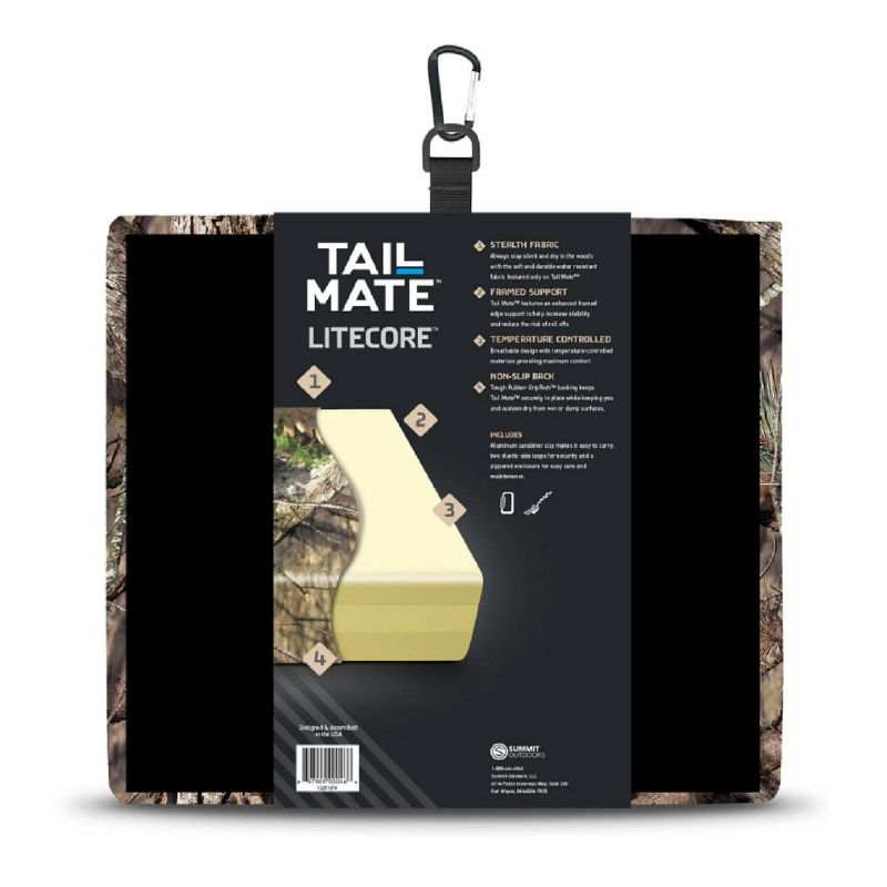 Tail Mate LiteCore Outdoor Seat Cushion for Hunting and Fishing, Mossy Oak Break Up Country, 2 of 4