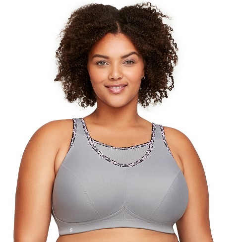 Glamorise Womens No-bounce Camisole Sports Wirefree Bra 1066 Soft Gray 42d  : Target