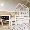 VYNXARIA Twin Size House Bed with Ladder and Storage Drawers ¨C White - 4 of 4