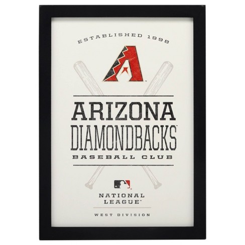 Arizona Diamondbacks - Logo on Wood Block Wall Art