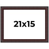 PosterPalooza | Linear Brown Picture Frame - UV Acrylic, Backing Board, Hanging Hardware Included - 2 of 4