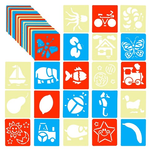 Juvale 54 Pack Drawing Stencils, Hollow Out Drawing Templates, Plastic Animal  Stencils For Craft Projects,  X 6 In : Target