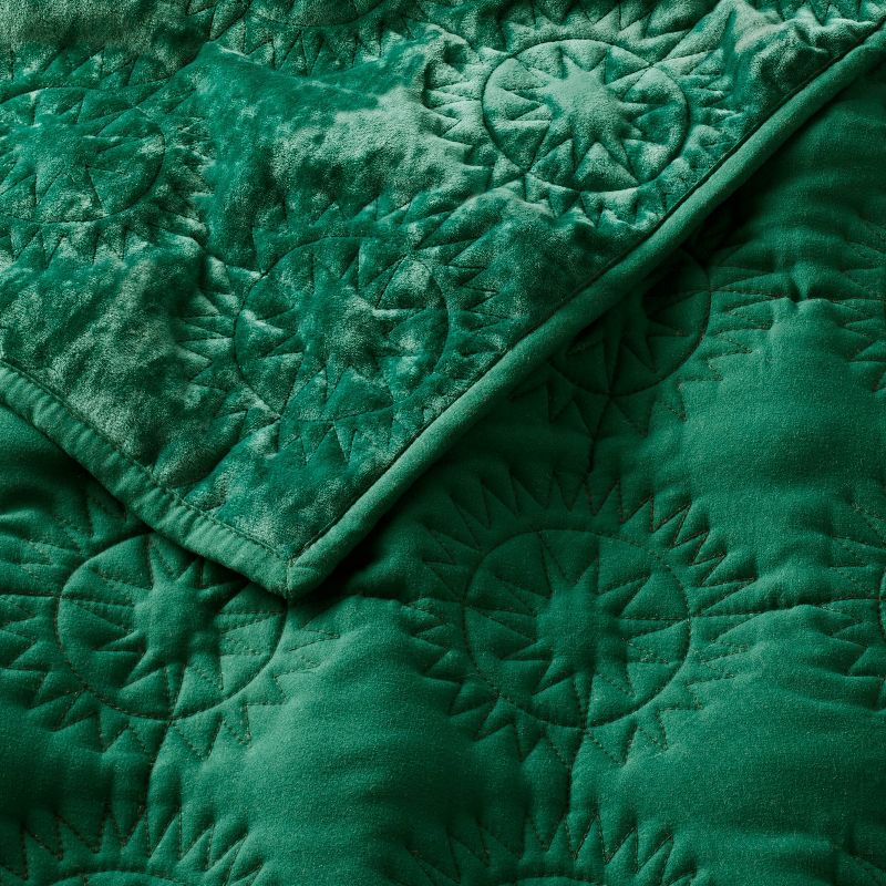 Sun Stitched Vintage Velvet Quilt - Opalhouse™ designed with Jungalow™, 4 of 11
