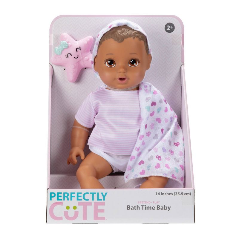 Perfectly Cute Bathtime Baby Doll - Light Brown Hair, 3 of 8