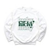 Simply Sage Market Women's Graphic Sweatshirt Lucky Clover Checkered - 3 of 4