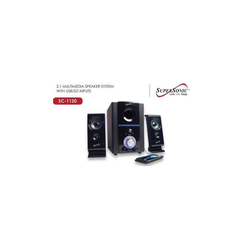 Supersonic SC1120 2.1-Channel USB Multi-Media Speakers, 3 of 4