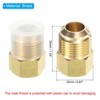 Unique Bargains Fit Air Gas Line Refrigeration Brass SAE 45 Degree Flare Plumbing Connectors - 2 of 4