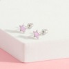 Girls' Sparkle Star Screw Back Sterling Silver Earrings - In Season Jewelry - 4 of 4