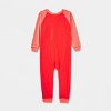 Toddlers' 2pk Adaptive Reversible Pajamas - Cat & Jack™ Coral Red/Lavender - 2 of 3