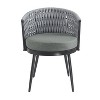 Christopher Knight Home Laville Modern Outdoor Handwoven Rope Dining Chairs with Cushions (Set of 4) - 4 of 4