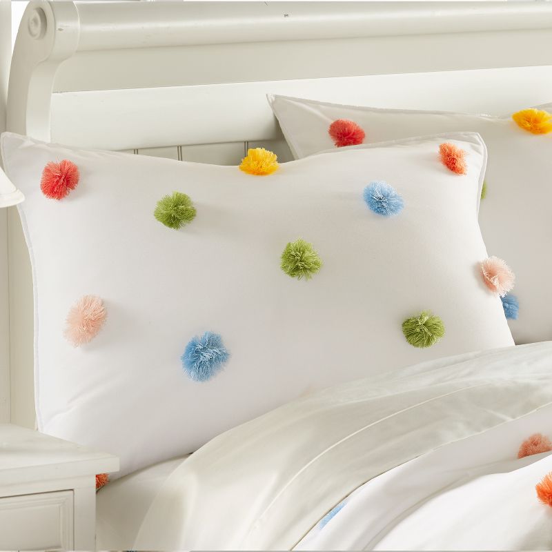 Rainbow Pom Comforter Set - Levtex Home, 3 of 5