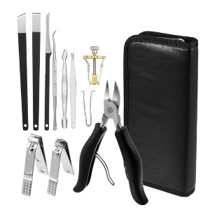 Unique Bargains Toenail Clippers for Thick Nails Stainless Steel Nail Clippers Nail Clippers Kit Pack of 13 - 1 of 4