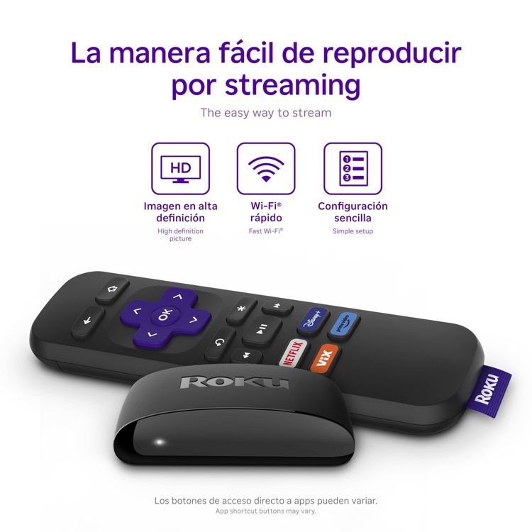 Roku Express (Spanish Edition) HD Streaming Device with VIX Premium: Wi ...