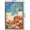 Trends International Cuckoo and Azalea by Katsushika Hokusai Framed Wall Poster Prints - 3 of 4