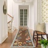 Botanical Machine Washable Stain Resistant Area Rug for Bebroom Soft Low Pile Floral Farmhouse Non Slip Foldable Rug for Bedroom Living Room Kitchen - 3 of 4