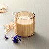 2 Wick Glass with Wooden Lid Jar Candle Cream 12oz - Hearth & Hand™ with Magnolia - 2 of 3