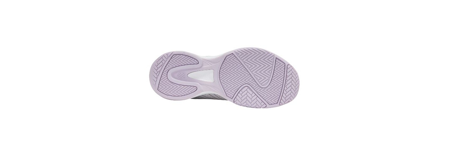 Женские кроссовки K-Swiss Court Express Pickleball Shoe (Nimbus Cloud/White/Purple Haze), цвет: Белый — фото 6