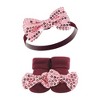 Hudson Baby Infant Girls Headband and Socks Set, Rose, 0-9 Months - 4 of 4