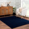 Hauteloom Heavenly Solid Navy Blue Shag Rug - 2 of 4