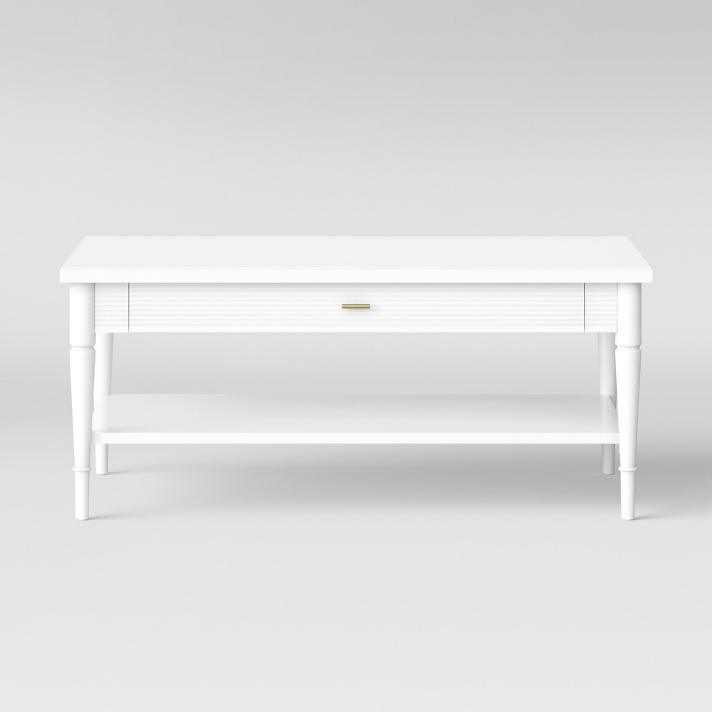 Cambridge Turned Leg Coffee Table Ivory - Threshold™