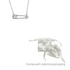 Adornia Rhodium Plated Crystal Safety Pin Necklace - 3 of 3