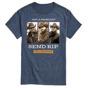 Men's - Yellowstone - Got A Problem Send Rip Short Sleeve Graphic T-Shirt - 1 of 4