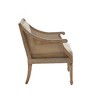 CAVINAS Polyester Accent Chair with Mid-Height Backrest and Cane Webbing Arms,Upholstered Living Room Chairs,Reading Chairs for Living Room - 4 of 4