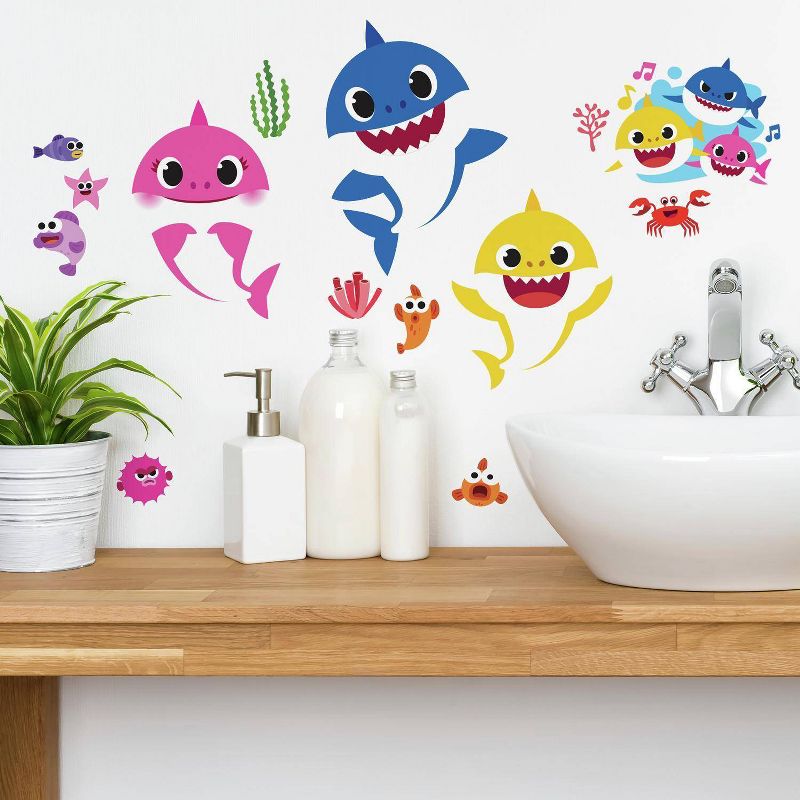 Baby Shark Peel and Stick Kids&#39; Wall Decals - RoomMates, 6 of 10