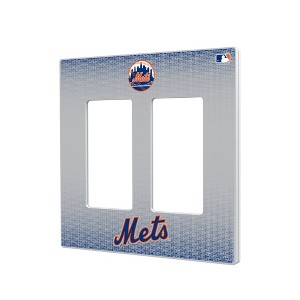 MLB National League Teams Linen Hidden-Screw Light Switch Plate for Double Rocker - 1 of 4