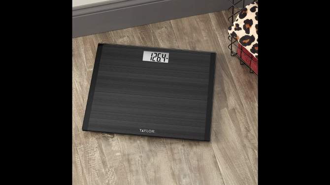 Wide Platform and High Capacity Digital Scale Black - Taylor, 2 of 7, play video