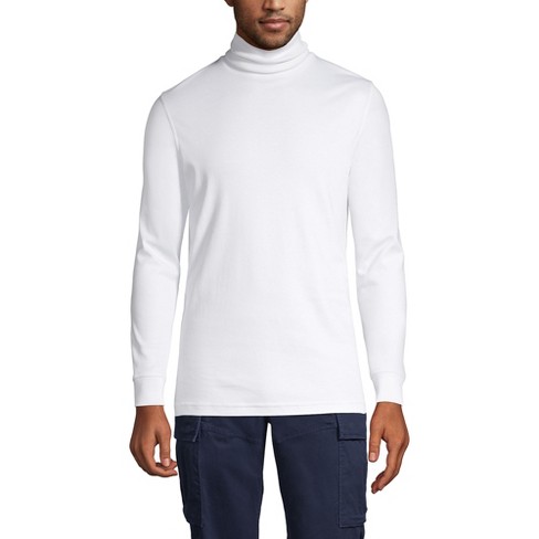 Men's cotton turtleneck long sleeve hotsell