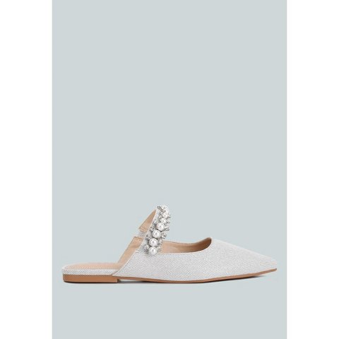 Женские сабо Rag & Co Womens Geode Pearl Embellished Slip On Mules 7